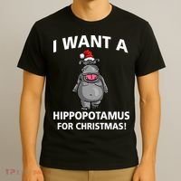 I Want A Hippopotamus For Christmas T-Shirt thumb 3