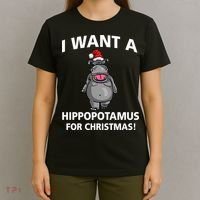I Want A Hippopotamus For Christmas T-Shirt thumb 4