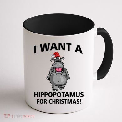 I Want A Hippopotamus For Christmas Coffee Mug back
