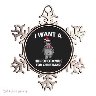 I Want A Hippopotamus For Christmas Ornament