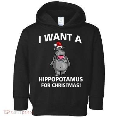I Want A Hippopotamus For Christmas Toddler Hoodie