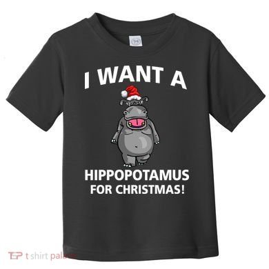 I Want A Hippopotamus For Christmas Toddler T-Shirt
