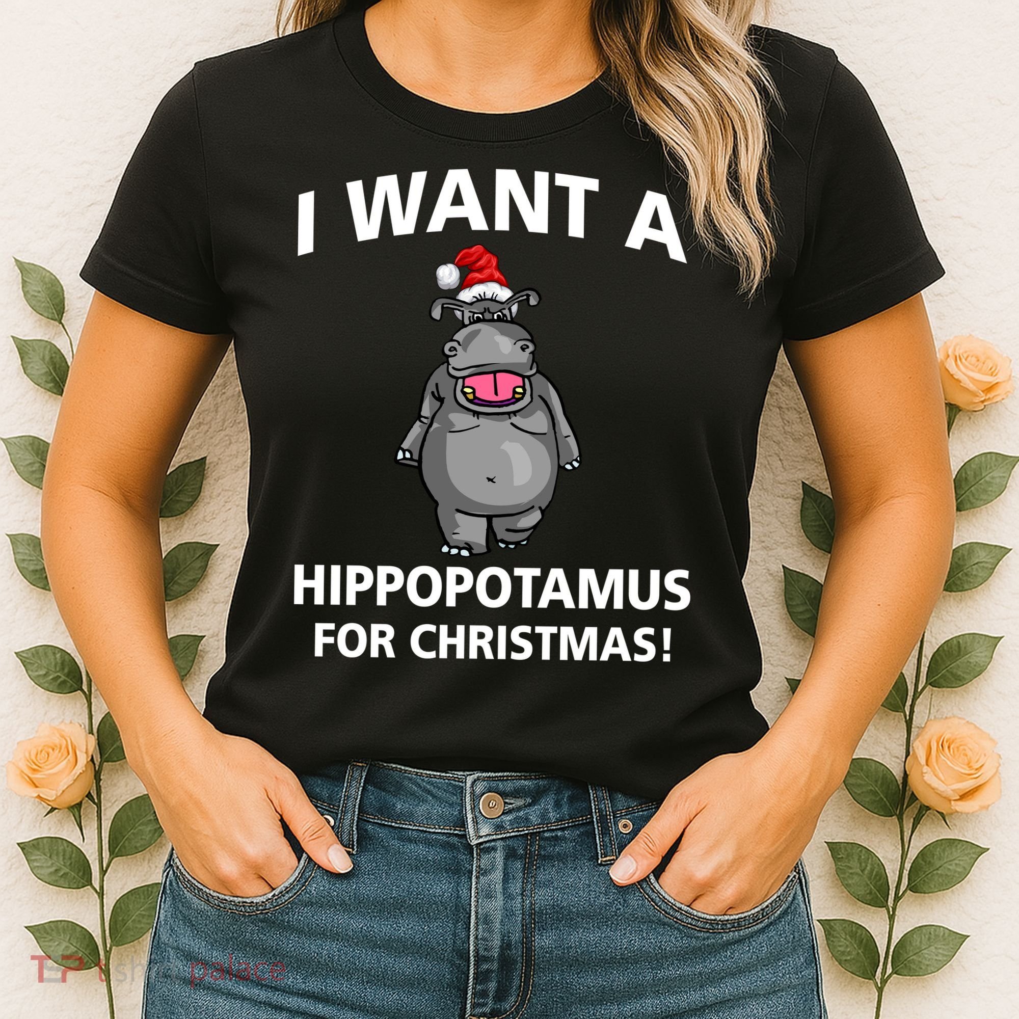 I Want A Hippopotamus For Christmas Women's T-Shirt