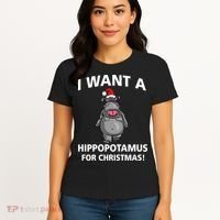 I Want A Hippopotamus For Christmas Women's T-Shirt thumb 4