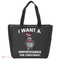 I Want A Hippopotamus For Christmas Tote Bag thumb 0