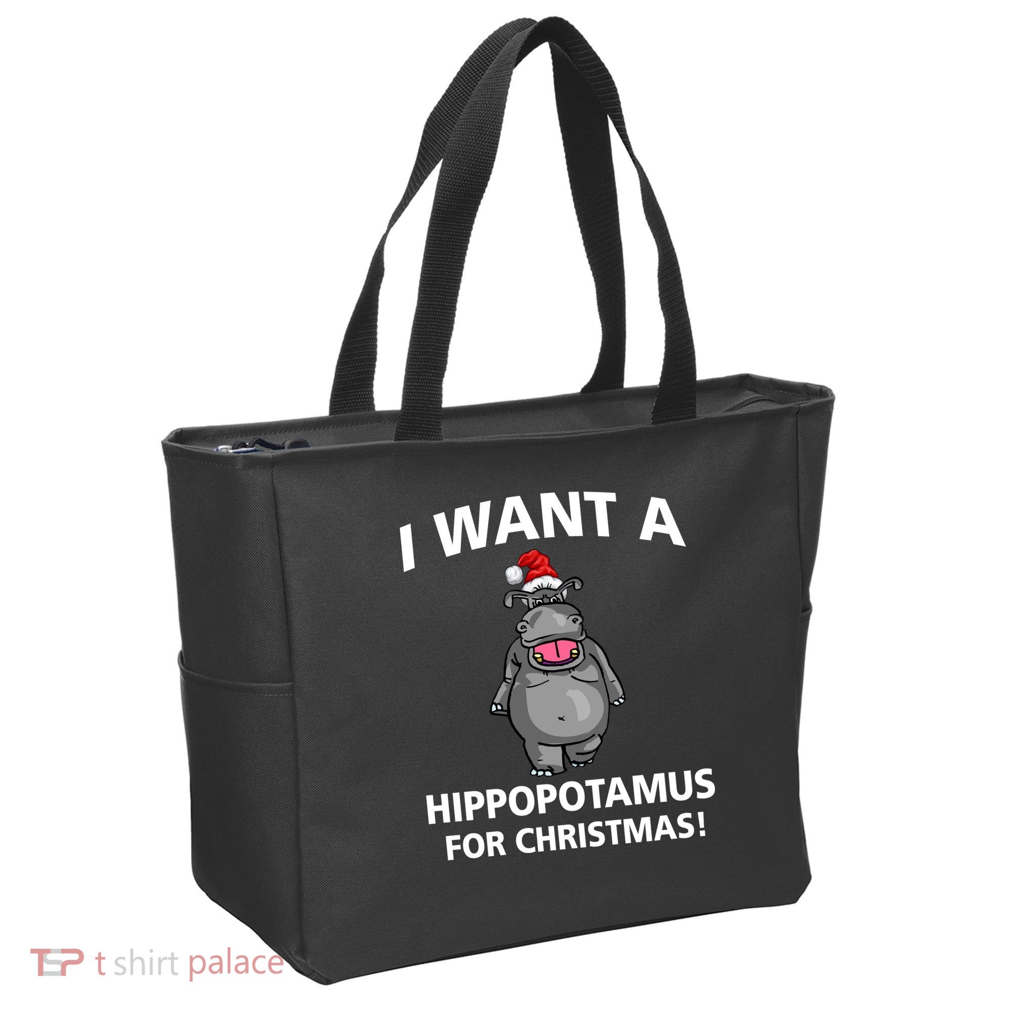 I Want A Hippopotamus For Christmas Tote Bag