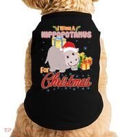 I Want A Hippopotamus for Christmas Classic Song Doggie Tank thumb 0