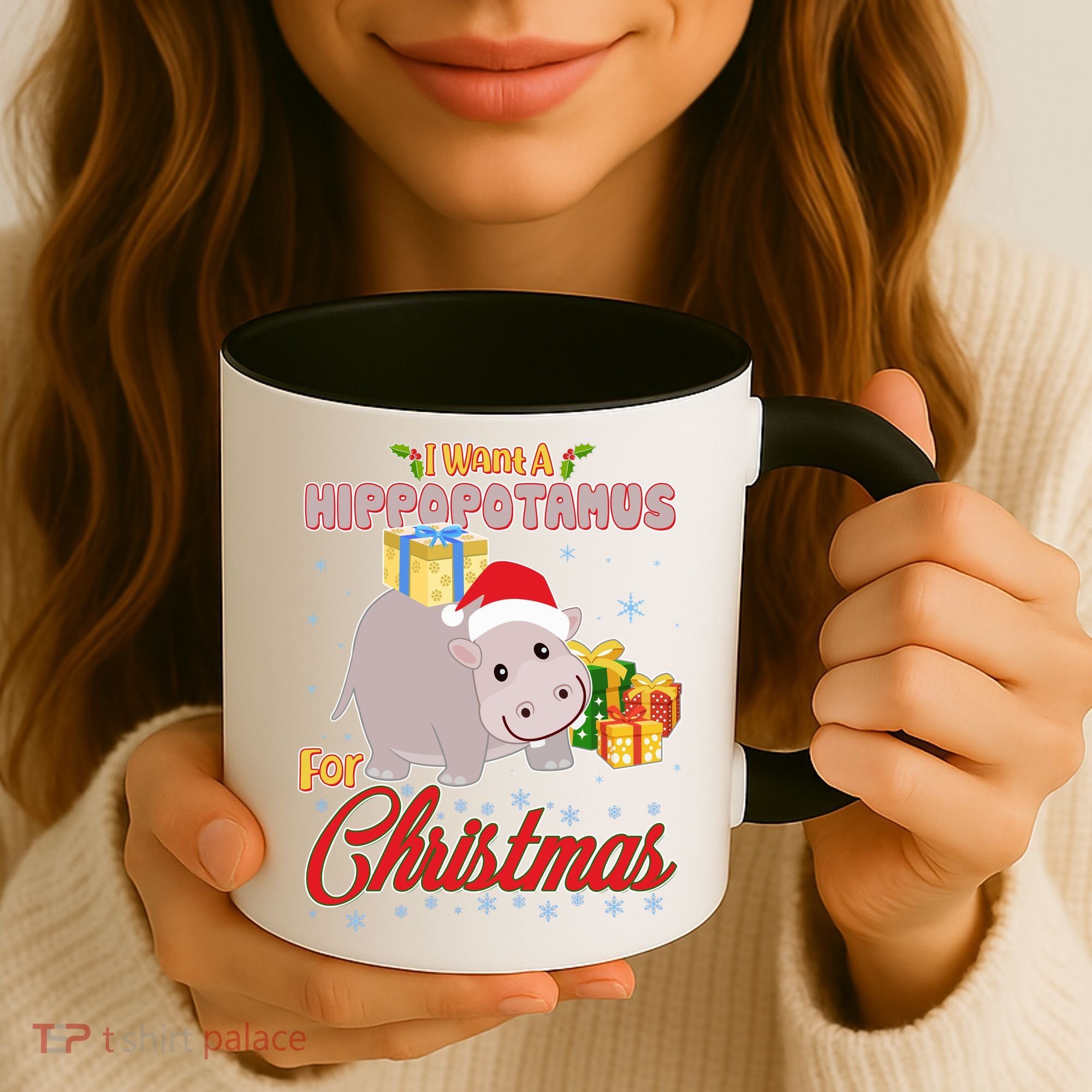 I Want A Hippopotamus for Christmas Classic Song Coffee Mug