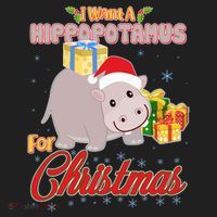 I Want A Hippopotamus for Christmas Classic Song Hat thumb 2