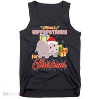 I Want A Hippopotamus for Christmas Classic Song Tank Top thumb 0