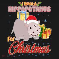 I Want A Hippopotamus for Christmas Classic Song Tank Top thumb 6