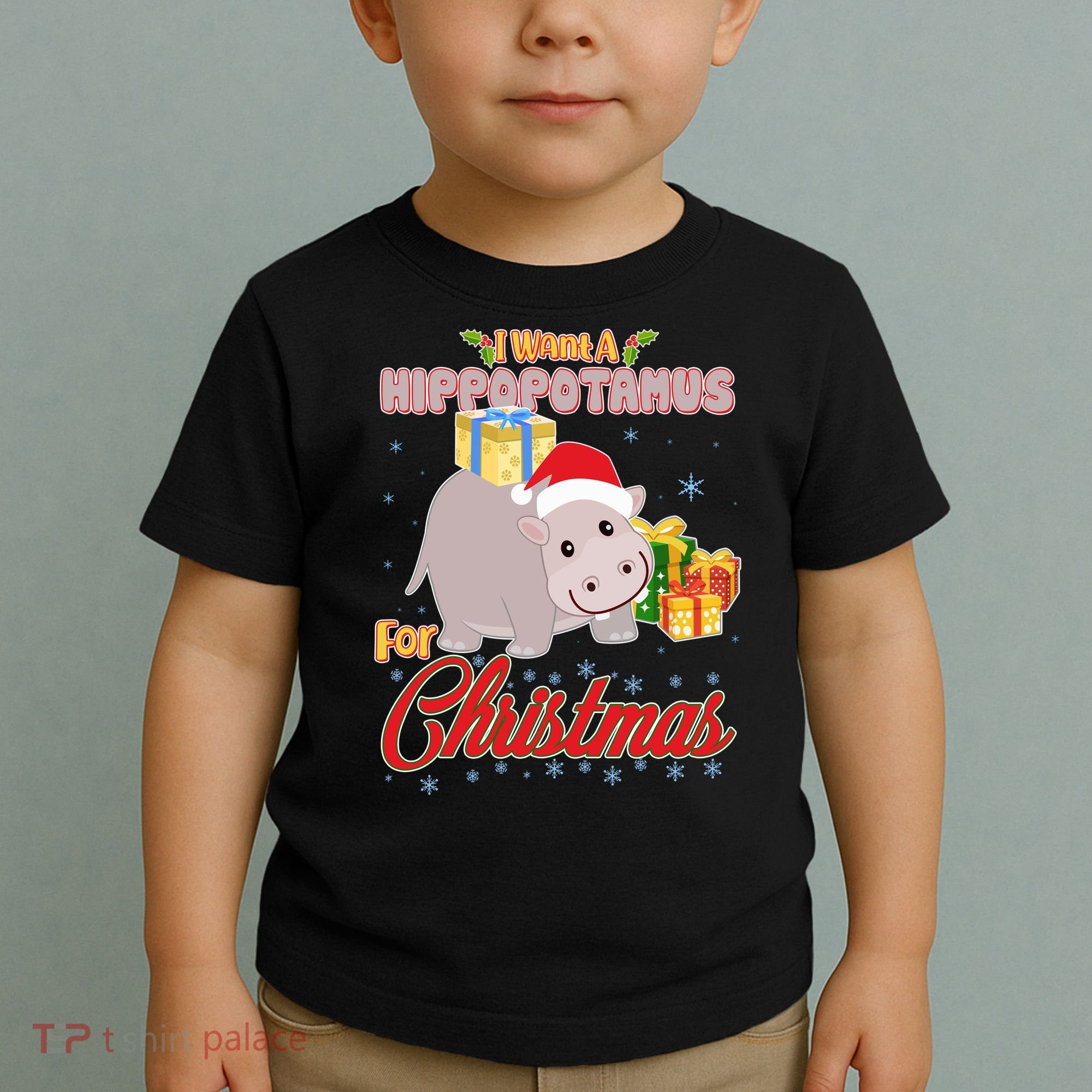 I Want A Hippopotamus for Christmas Classic Song Toddler T-Shirt