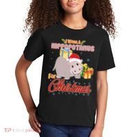 I Want A Hippopotamus for Christmas Classic Song Kids T-Shirt thumb 2