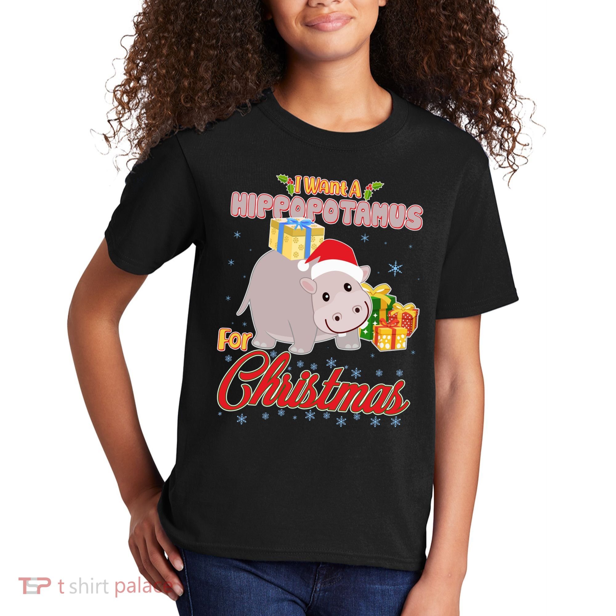 I Want A Hippopotamus for Christmas Classic Song Kids T-Shirt