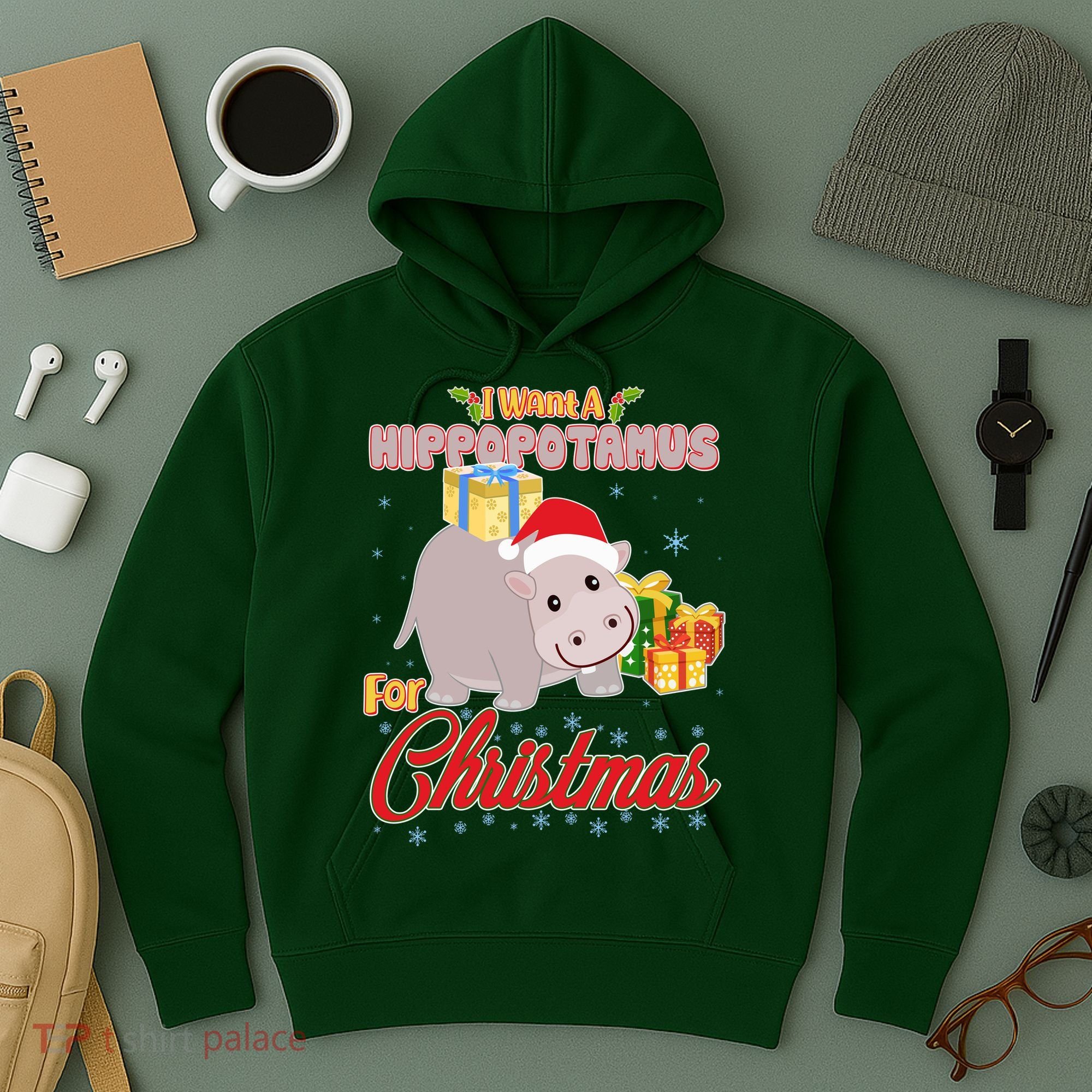 I Want A Hippopotamus for Christmas Classic Song Hoodie