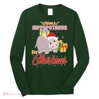 I Want A Hippopotamus for Christmas Classic Song Long Sleeve Shirt thumb 0
