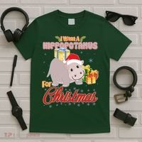I Want A Hippopotamus for Christmas Classic Song T-Shirt thumb 5