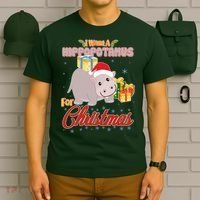I Want A Hippopotamus for Christmas Classic Song T-Shirt thumb 6