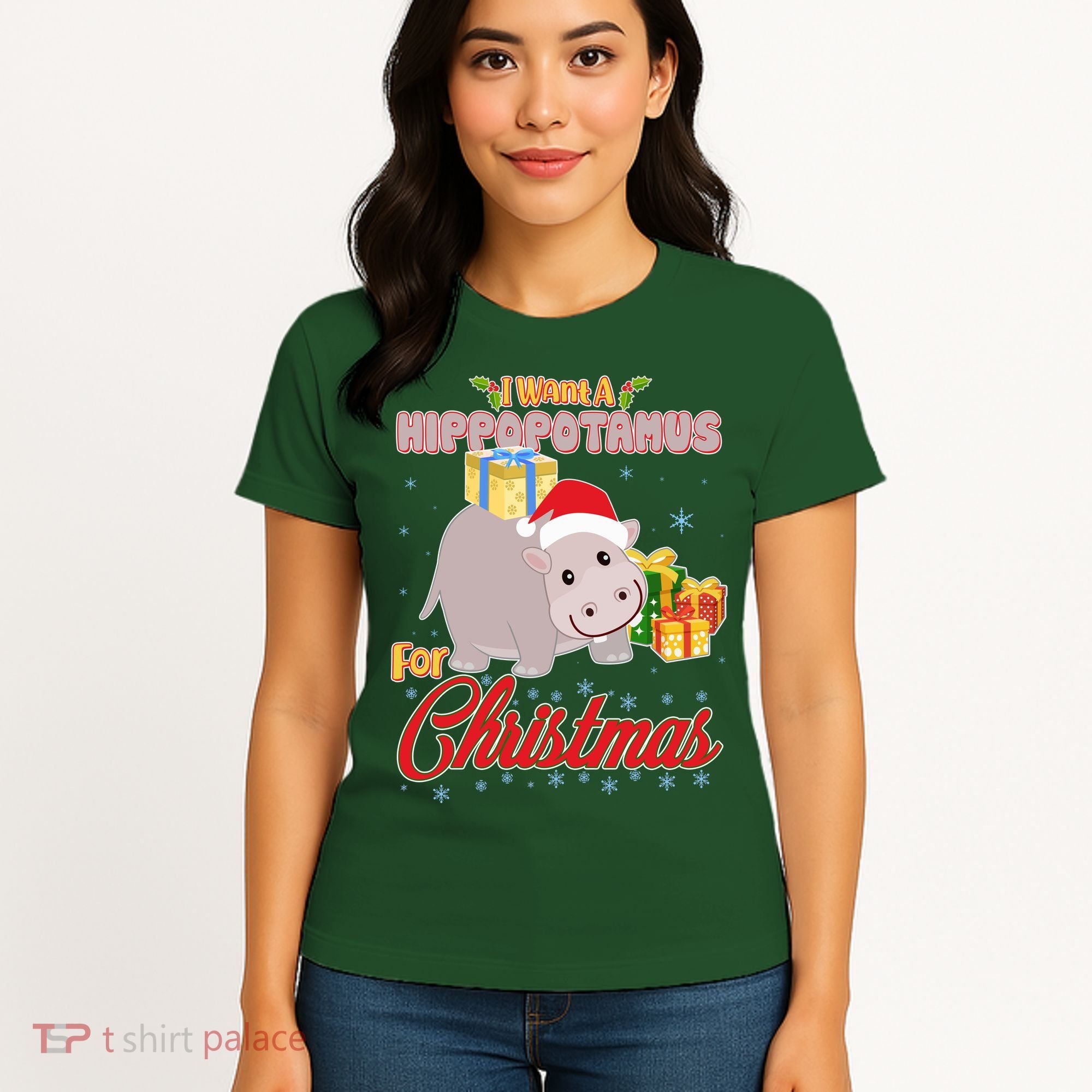 I Want A Hippopotamus for Christmas Classic Song Women's T-Shirt