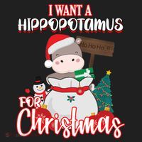 I Want A Hippopotamus For Christmas Ho Ho Ho Women's Sweatshirt thumb 2