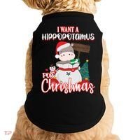 I Want A Hippopotamus For Christmas Ho Ho Ho Doggie Tank thumb 0