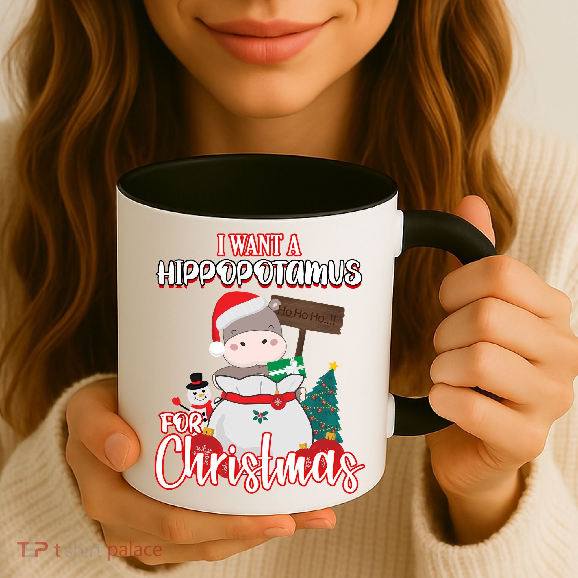 I Want A Hippopotamus For Christmas Ho Ho Ho Coffee Mug