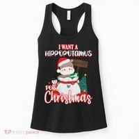 I Want A Hippopotamus For Christmas Ho Ho Ho Women's Tank Top thumb 0