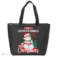 I Want A Hippopotamus For Christmas Ho Ho Ho Tote Bag thumb 0