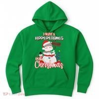 I Want A Hippopotamus For Christmas Ho Ho Ho Hoodie thumb 0