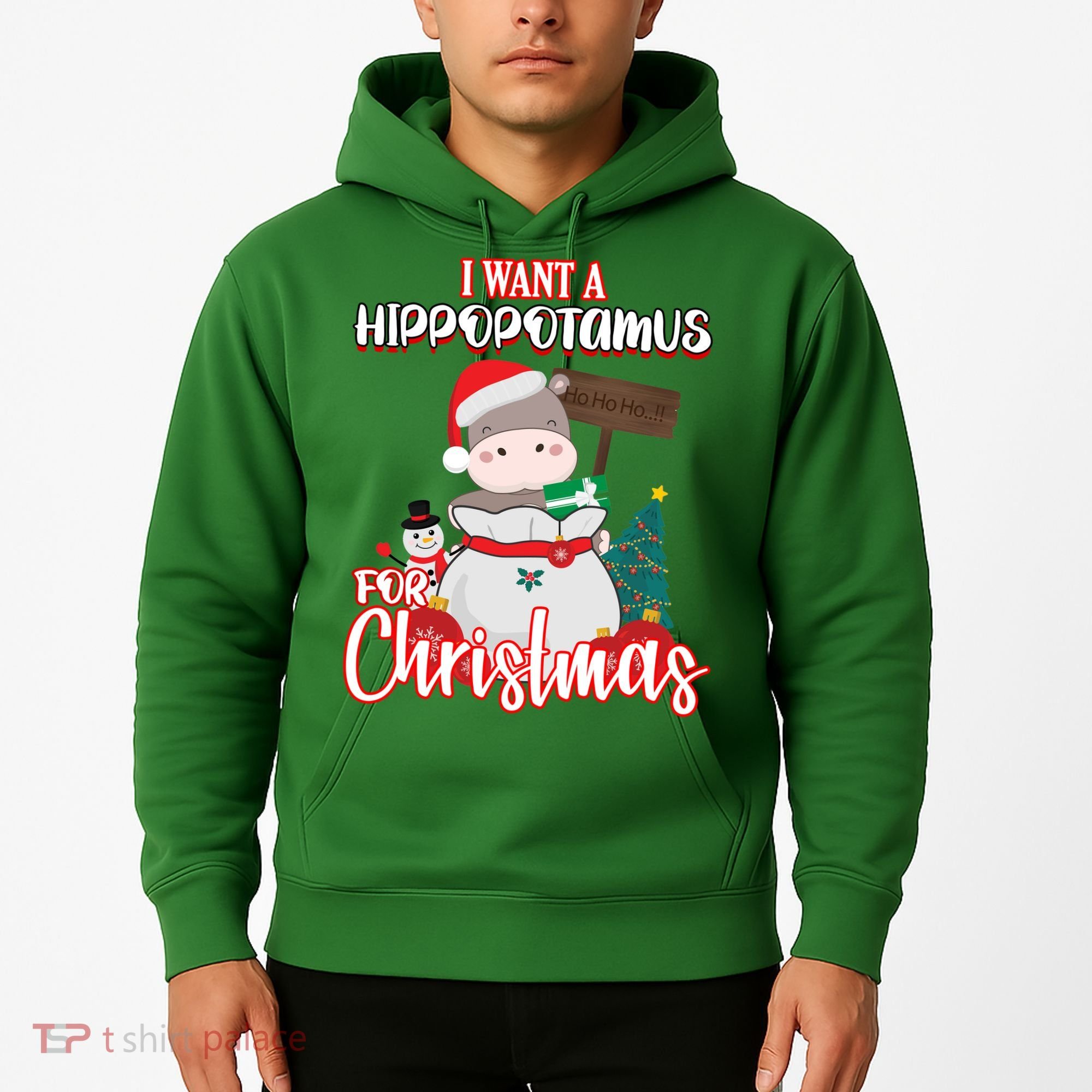 I Want A Hippopotamus For Christmas Ho Ho Ho Hoodie