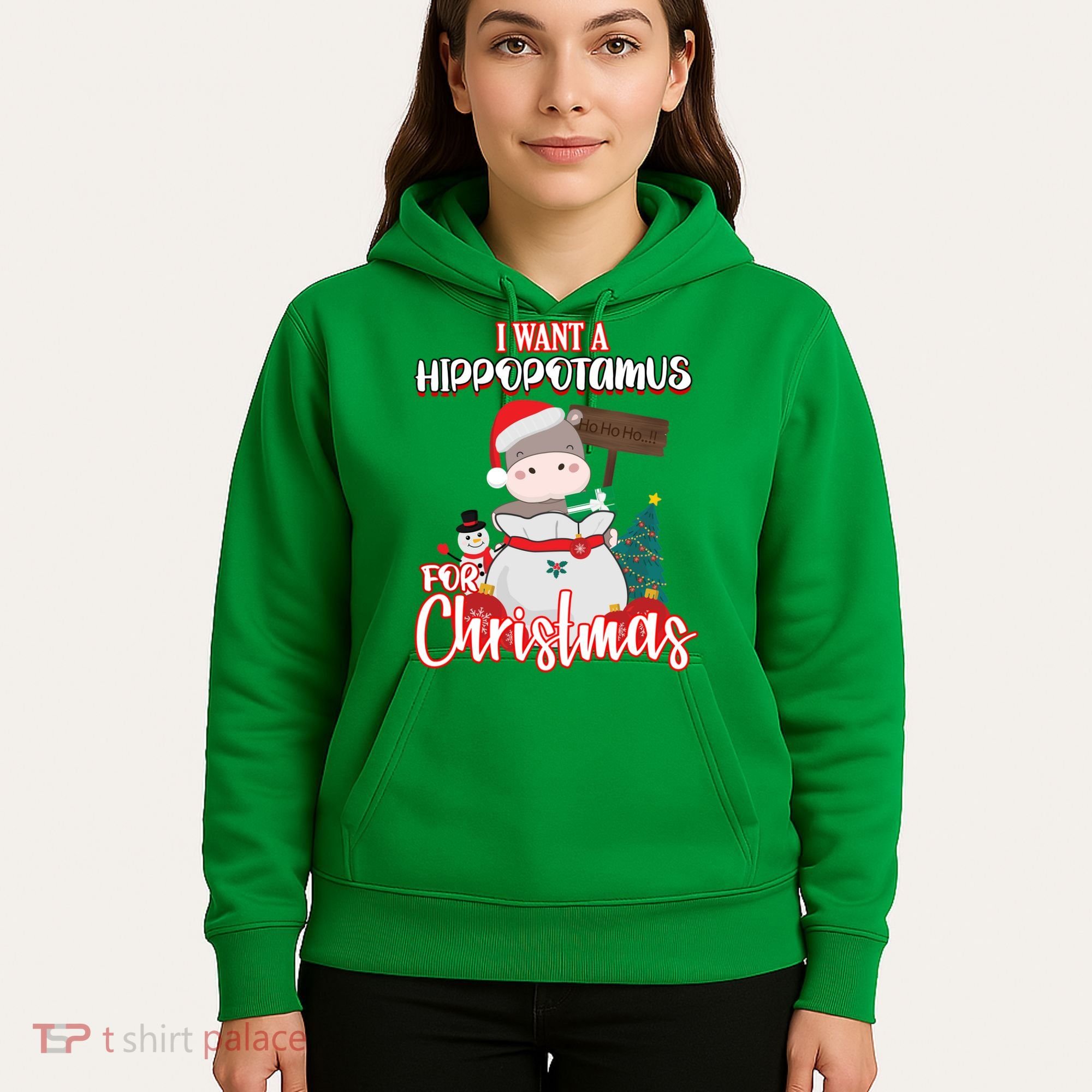 I Want A Hippopotamus For Christmas Ho Ho Ho Hoodie