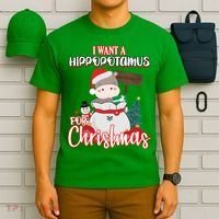 I Want A Hippopotamus For Christmas Ho Ho Ho T-Shirt thumb 6