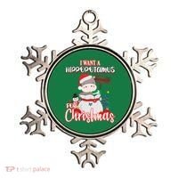 I Want A Hippopotamus For Christmas Ho Ho Ho Ornament thumb 0