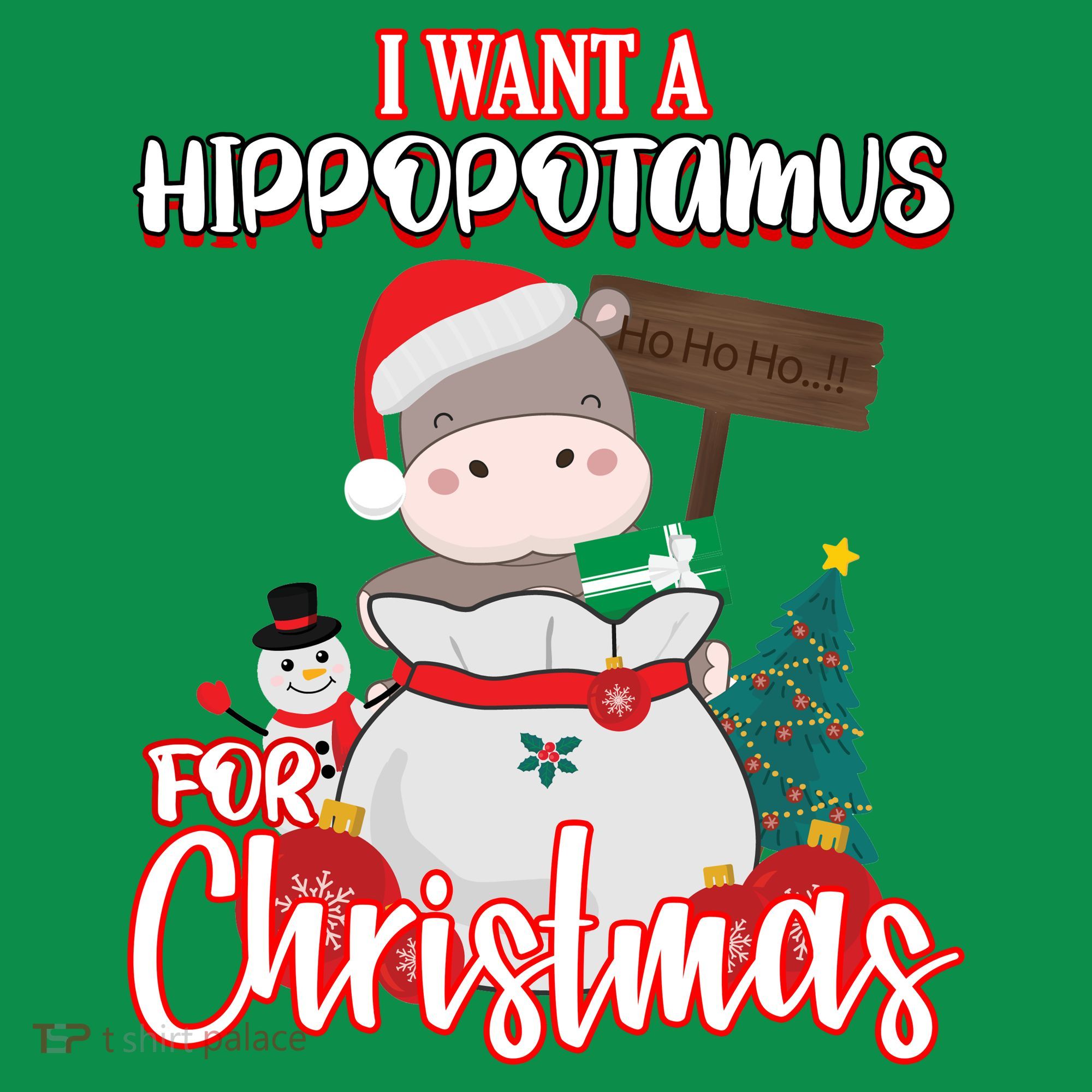 I Want A Hippopotamus For Christmas Ho Ho Ho Toddler Hoodie