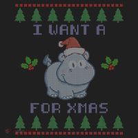 I Want A Hippopotamus For Christmas Ugly Beanie thumb 2