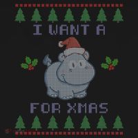 I Want A Hippopotamus For Christmas Ugly Women's Tank Top thumb 5