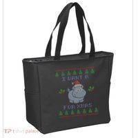 I Want A Hippopotamus For Christmas Ugly Tote Bag thumb 2