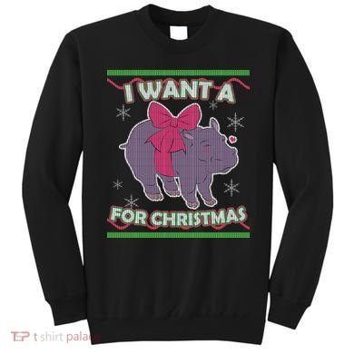 I Want A Hippopotamus Ugly Christmas Sweater Sweatshirt