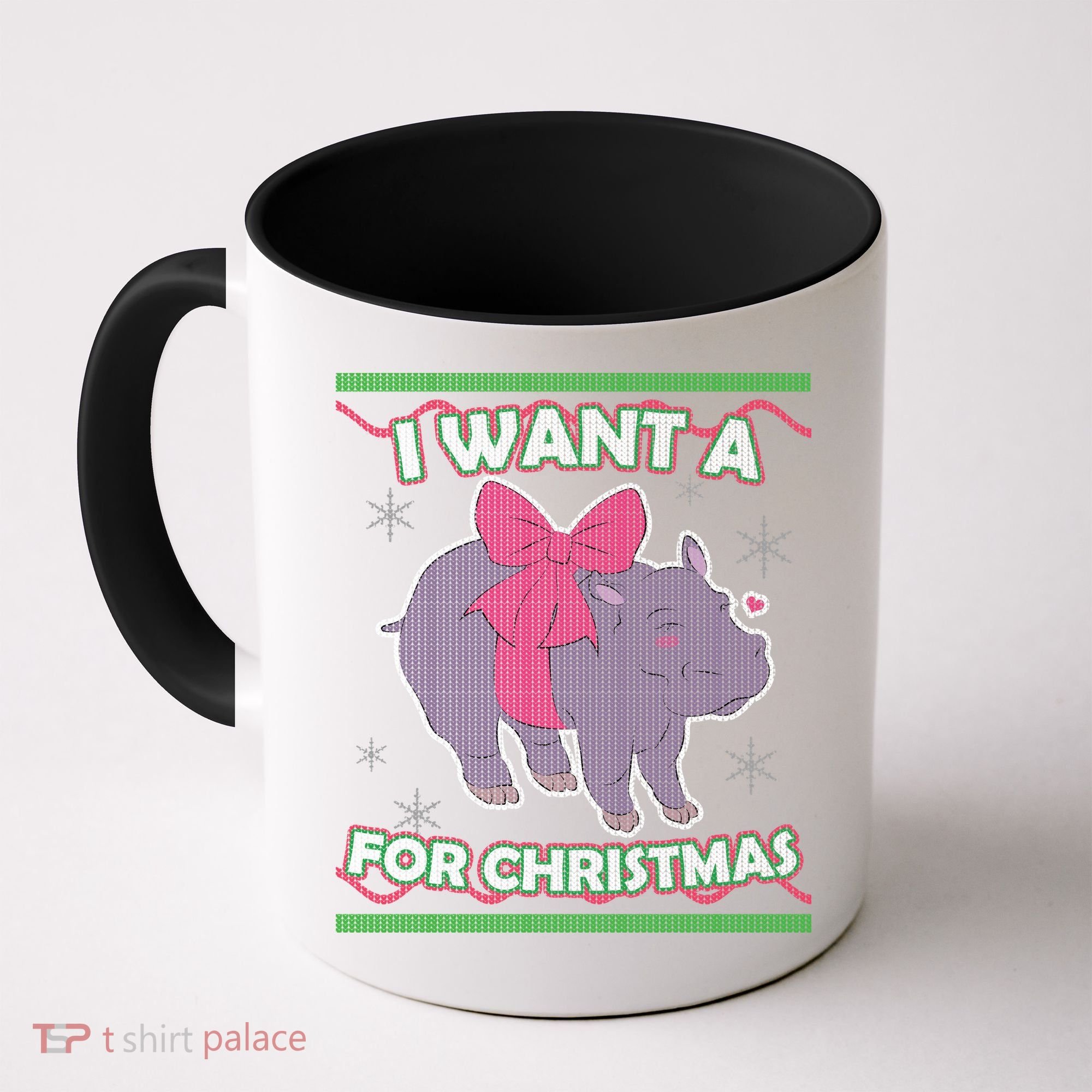 I Want A Hippopotamus Ugly Christmas Sweater Coffee Mug