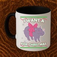 I Want A Hippopotamus Ugly Christmas Sweater Coffee Mug thumb 2