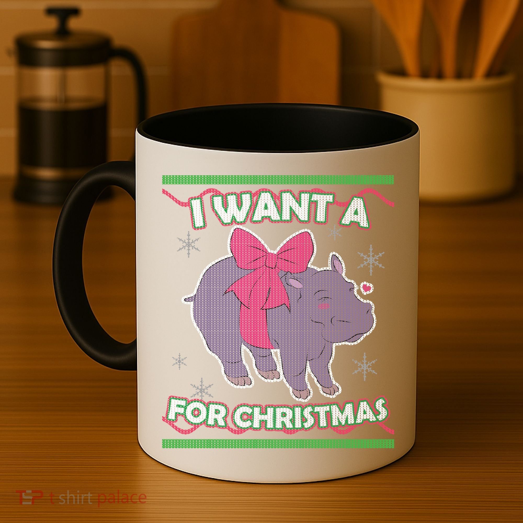 I Want A Hippopotamus Ugly Christmas Sweater Coffee Mug