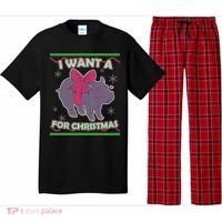 I Want A Hippopotamus Ugly Christmas Sweater Pajama Set thumb 0