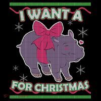 I Want A Hippopotamus Ugly Christmas Sweater Women's Hoodie thumb 2