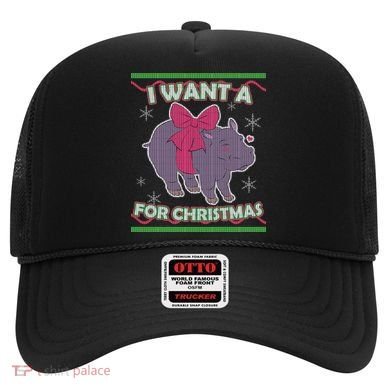 I Want A Hippopotamus Ugly Christmas Sweater Hat