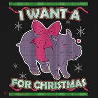 I Want A Hippopotamus Ugly Christmas Sweater Tank Top thumb 6
