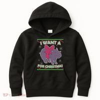 I Want A Hippopotamus Ugly Christmas Sweater Kids Hoodie thumb 0