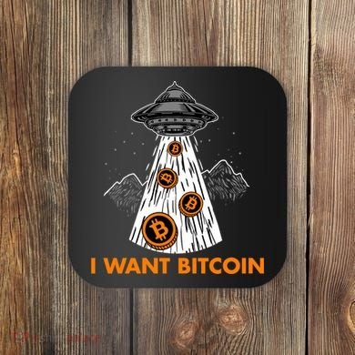 I Want Bitcoin BTC Crypto Currency UFO Coaster