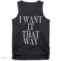 I Want It That Way Funny Music Band Song Tank Top thumb 0