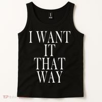 I Want It That Way Funny Music Band Song Tank Top thumb 2