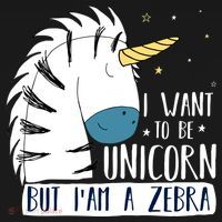 I Want To Be A Unicorn But I'm A Zebra Funny Doggie Tank thumb 4